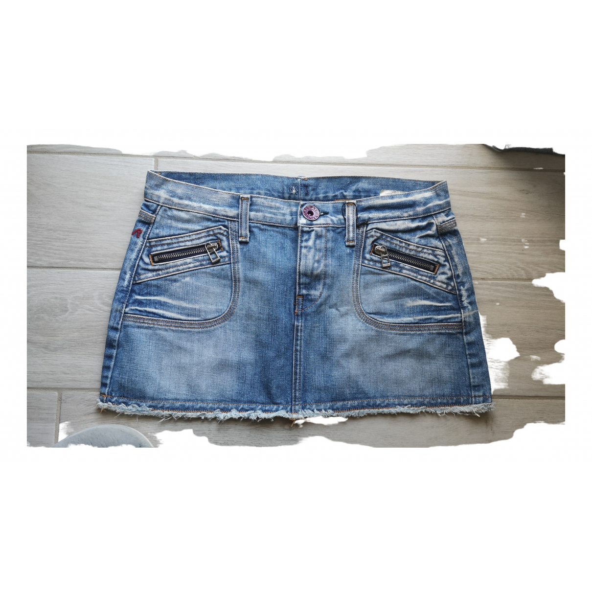 Mini skirt Replay Blue size 40 FR in 